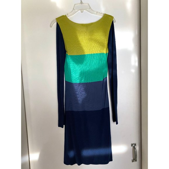 BCBG MaxAzria Noema Color Block Midi Dress - Picture 4 of 7